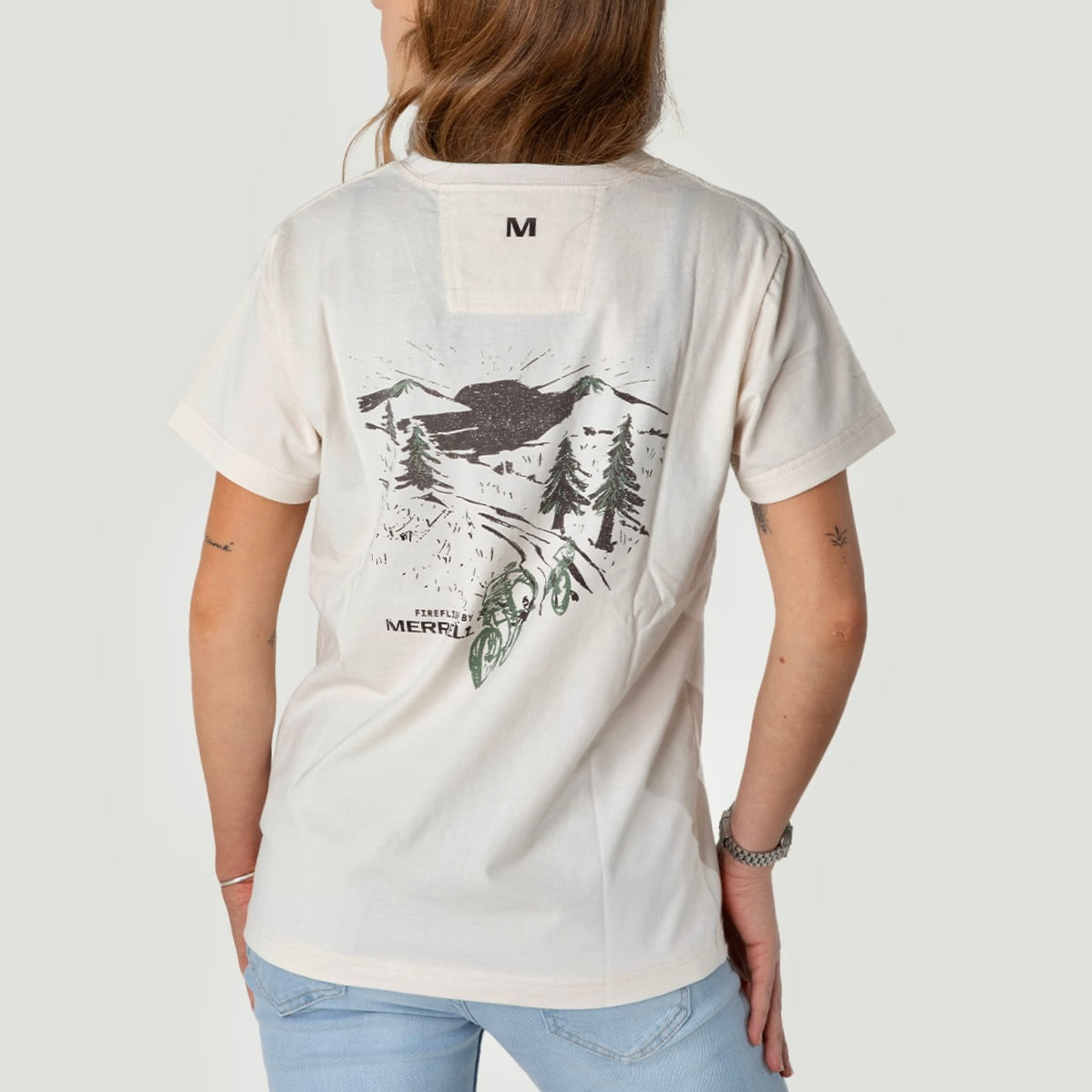 Polera Mujer Fireflies Bike Crema Merrell