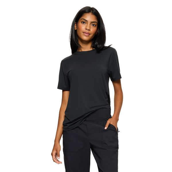 Polera Manga Corta Mujer Every Tencel Negro Merrell