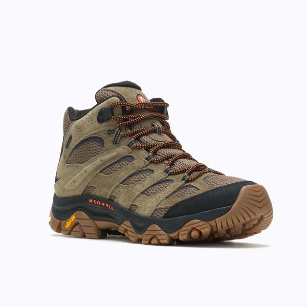 Botin Hombre Moab 3 Mid Waterproof Oliva Merrell