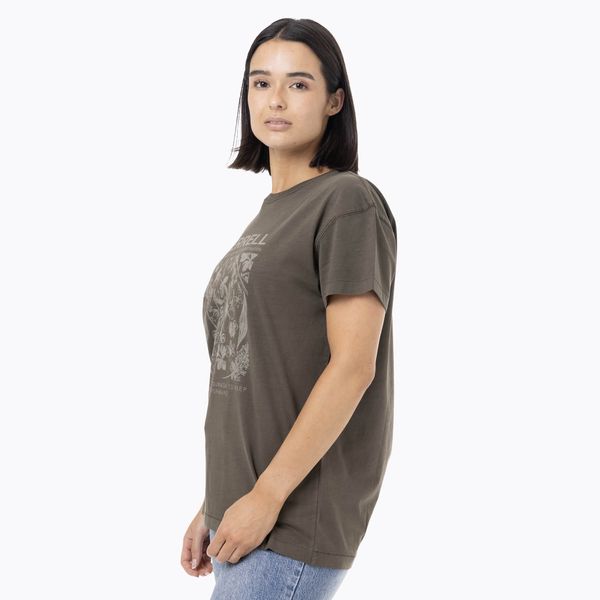 Polera Manga Corta Mujer Big Print Verde Merrell