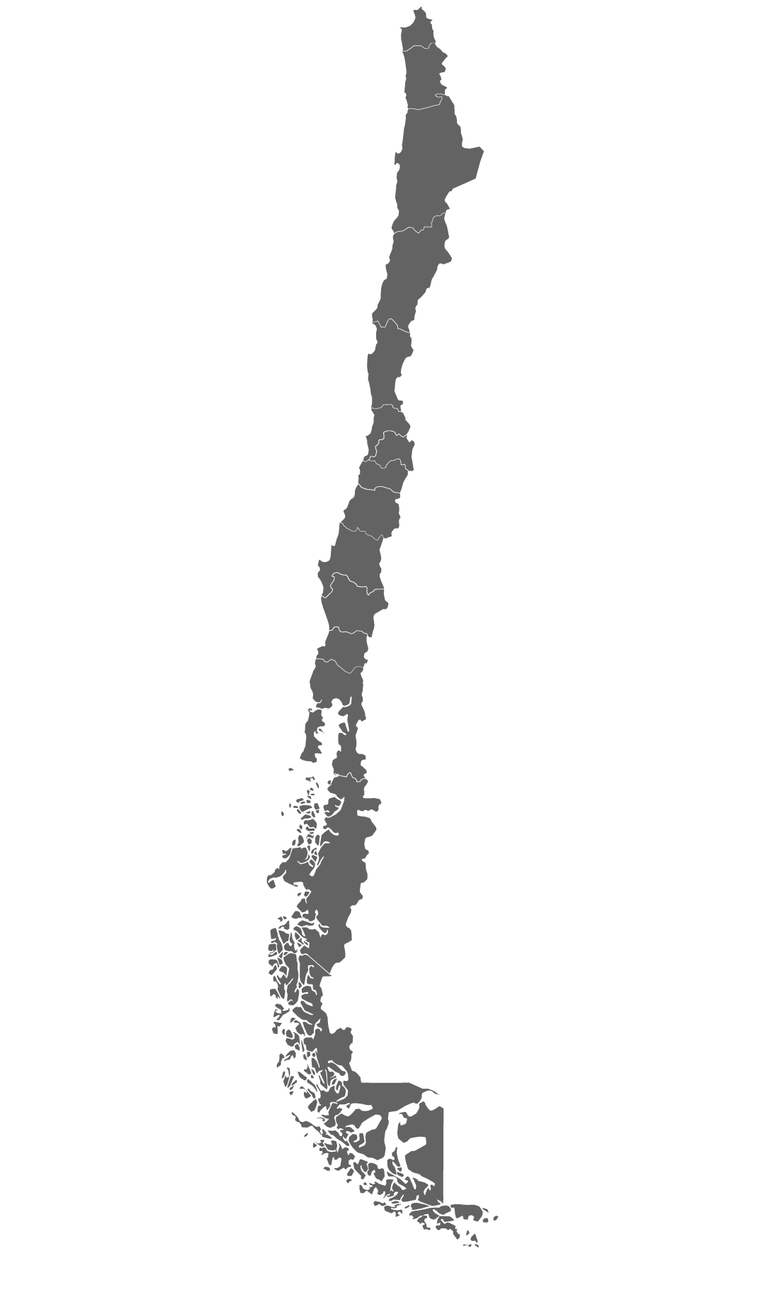 Mapa cerros de Chile